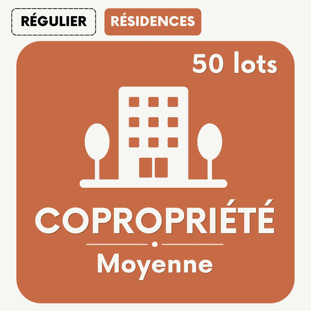 COPROPRIÉTÉ MOYENNE - jusqu’à 50 lots